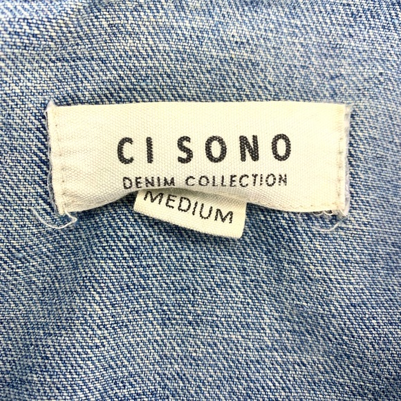 CI SONO Women’s Denim and Sweater Jacket- Medium - Picture 6 of 6